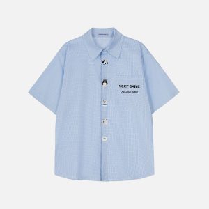 Aelfric Eden Pubby Embroidery Plaid Shirt