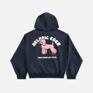 Aelfric Eden Cute Poodle Pullover Hoodie