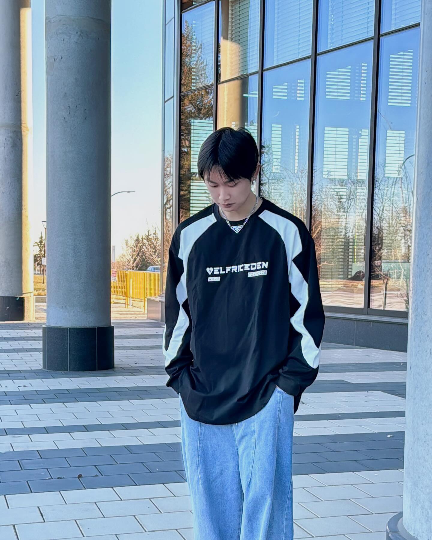 Aelfric Eden Patchwork Racing Sweatshirt - Image 3