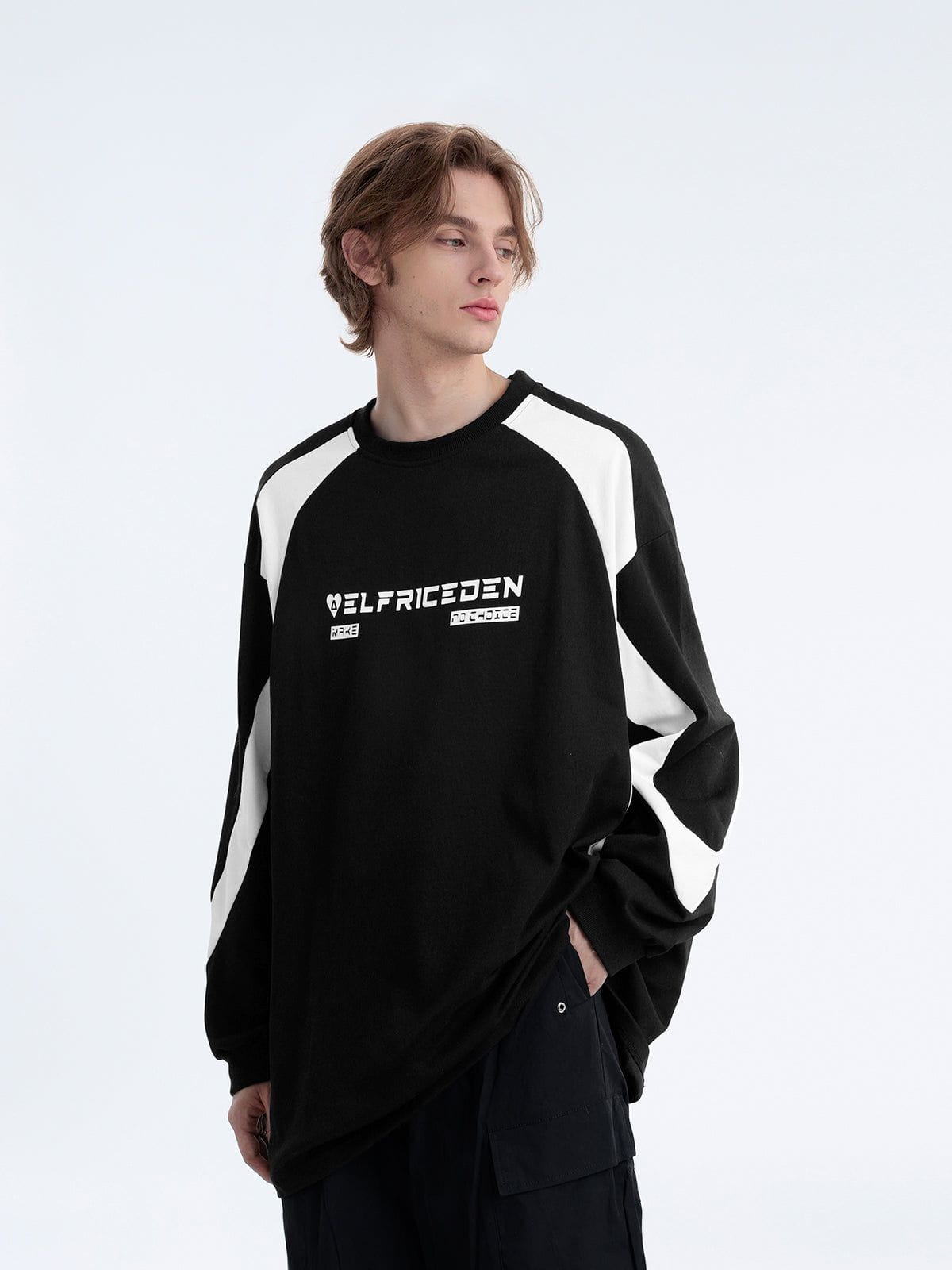 Aelfric Eden Patchwork Racing Sweatshirt - Image 4