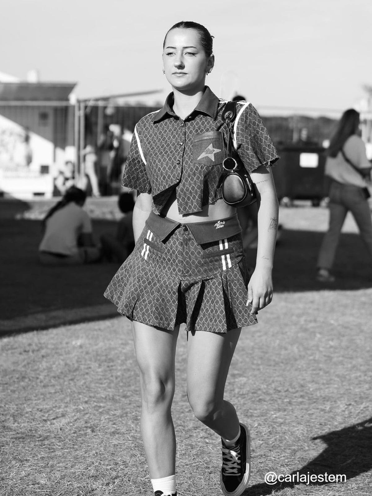 Aelfric Eden Vintage Denim Jacquard Skirt - Image 4