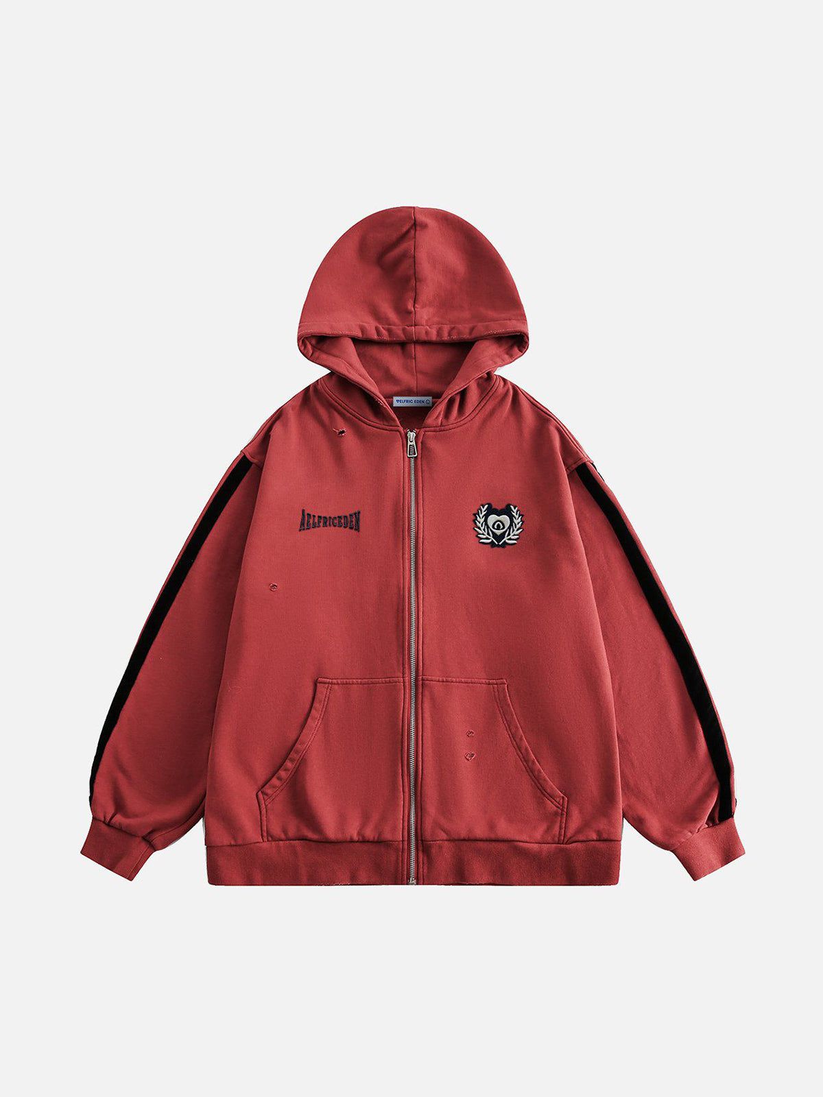 Aelfric Eden Embroidery Zip Up Hoodie