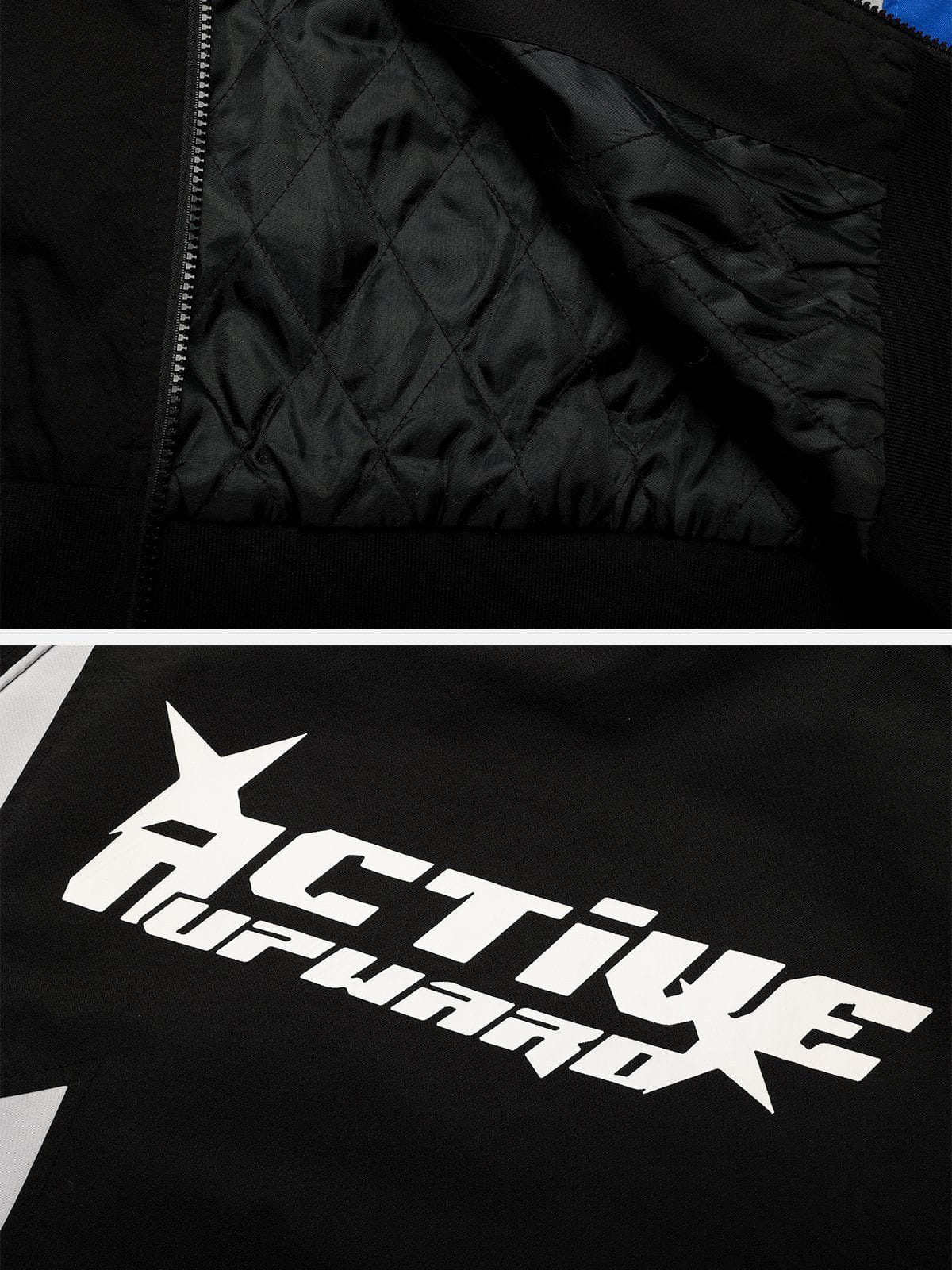 Aelfric Eden Color Block Racing Coat - Image 8