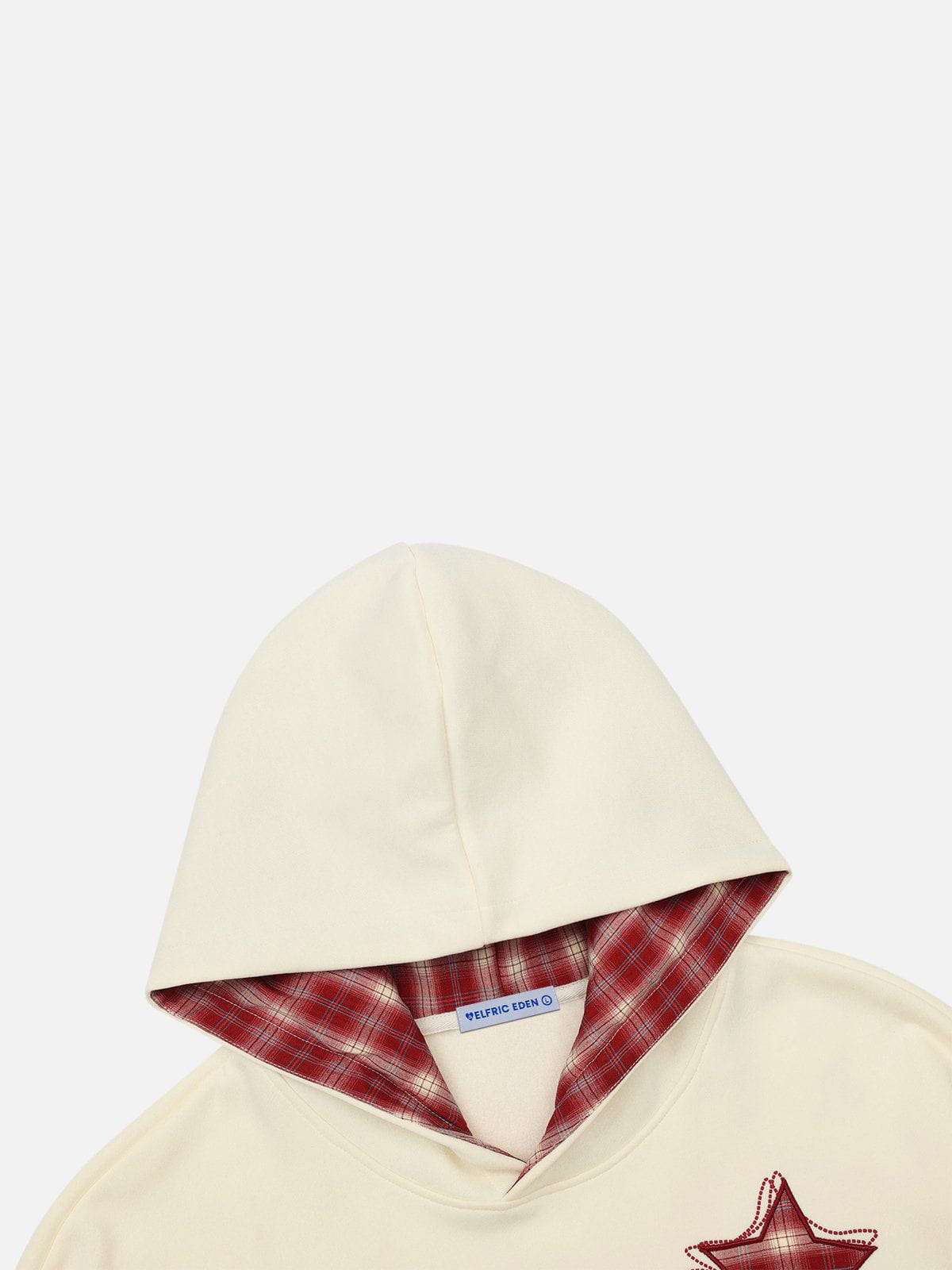 Aelfric Eden Plaid Star Graphic Pullover Hoodie - Image 5