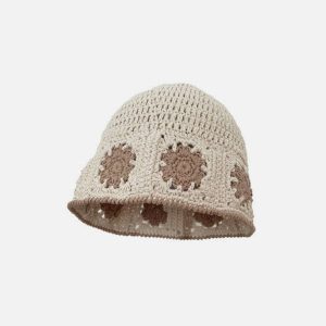 Floral Cut-Out Bucket Hat