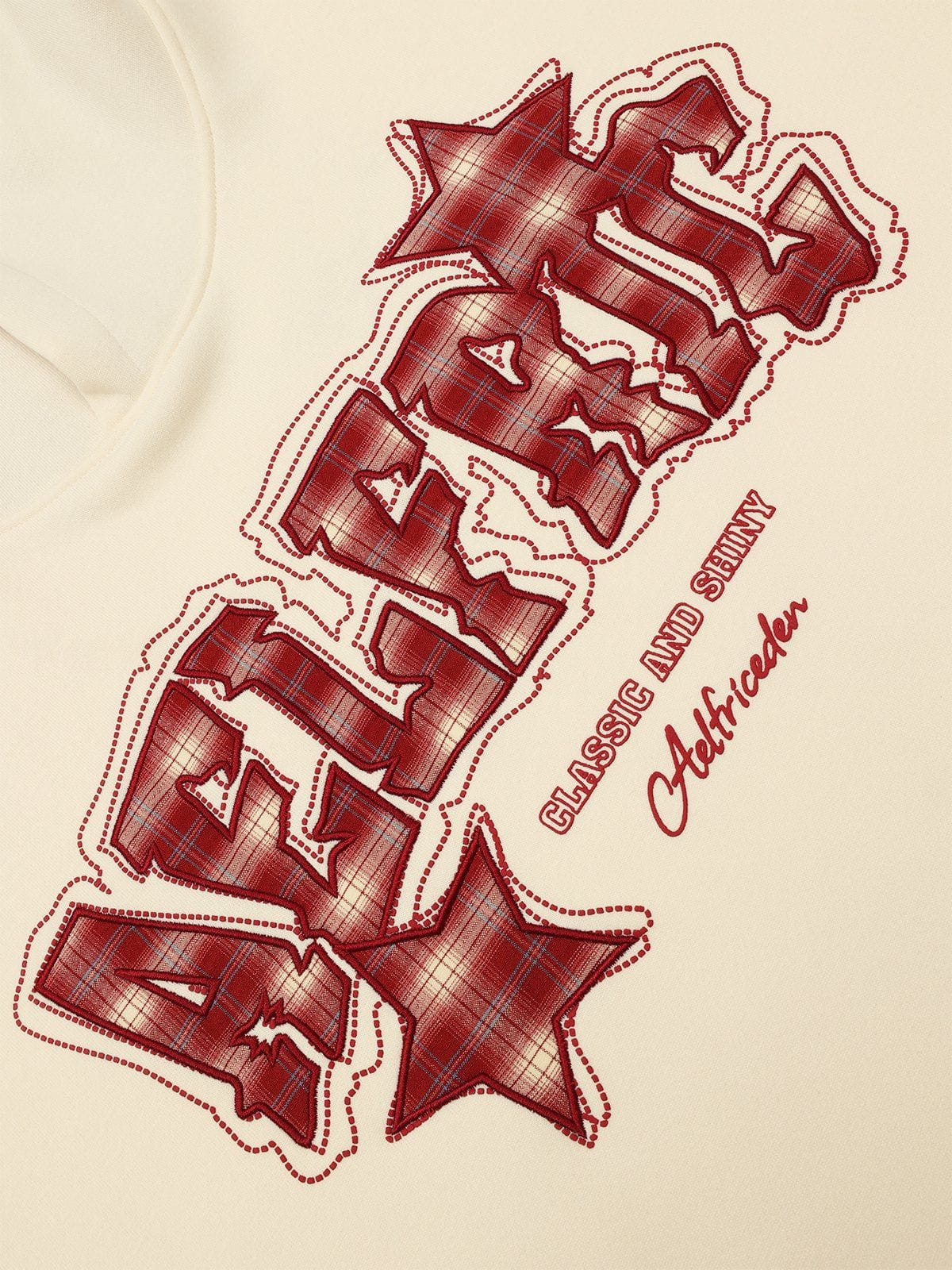 Aelfric Eden Plaid Star Graphic Pullover Hoodie - Image 6