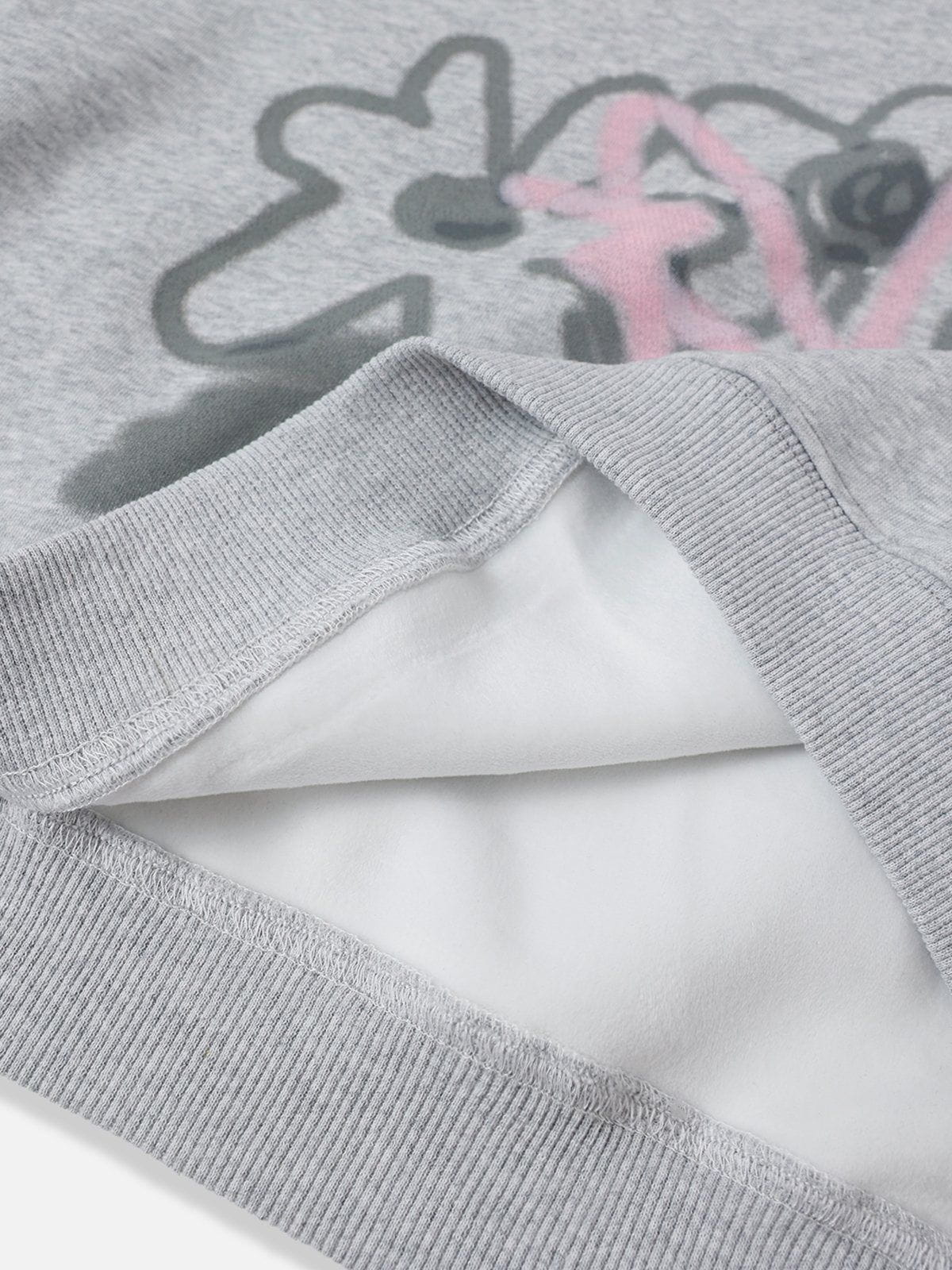 Aelfric Eden Cartoon Floral Graphic Hoodie - Image 9