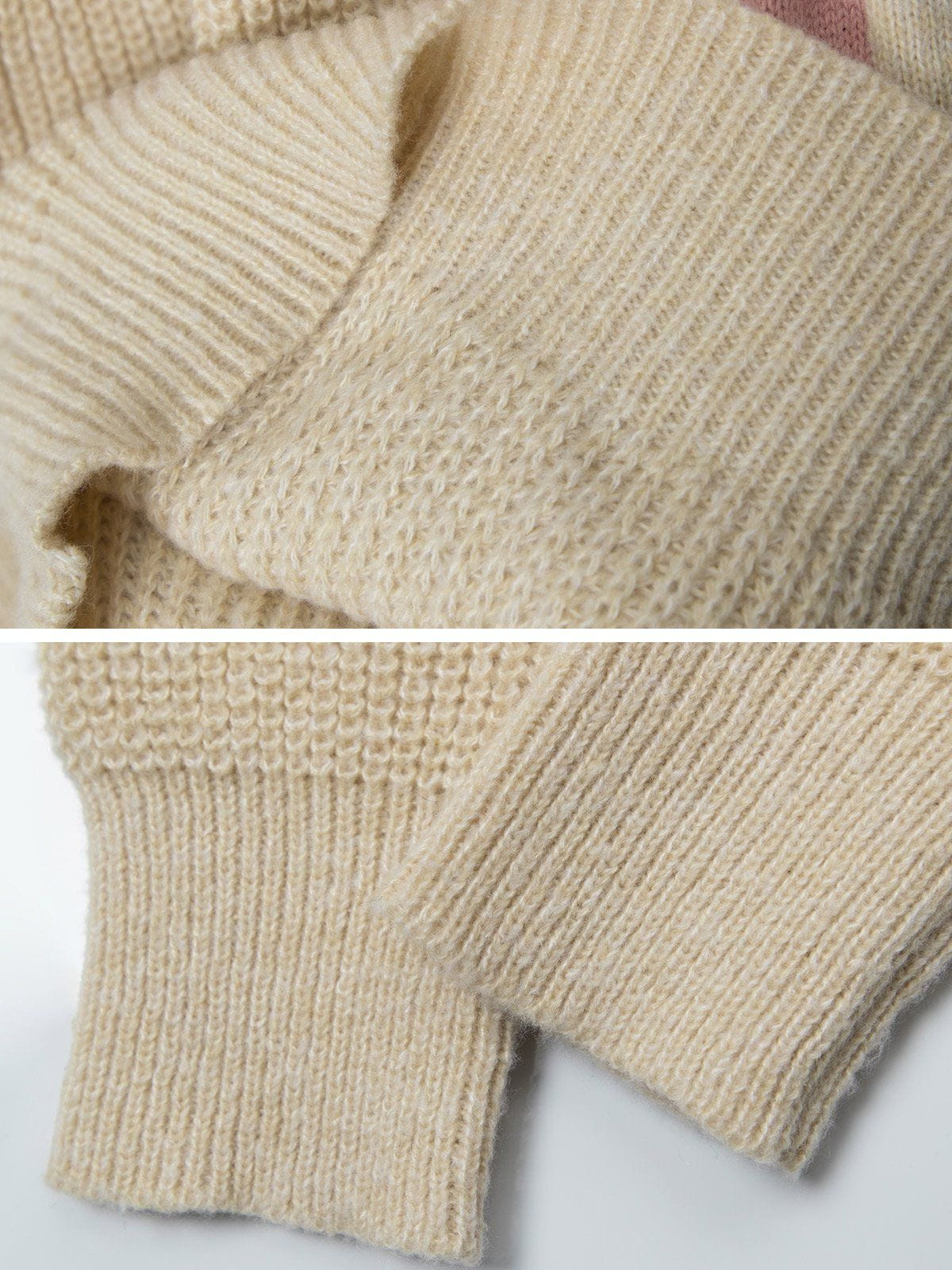 Aelfric Eden Letter Jacquard Knit Pullover Hoodie - Image 5