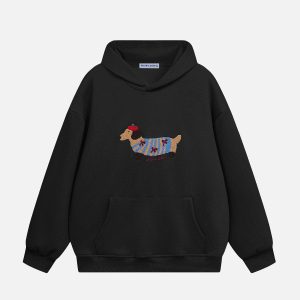 Aelfric Eden Cartoon Dachshund Hoodie