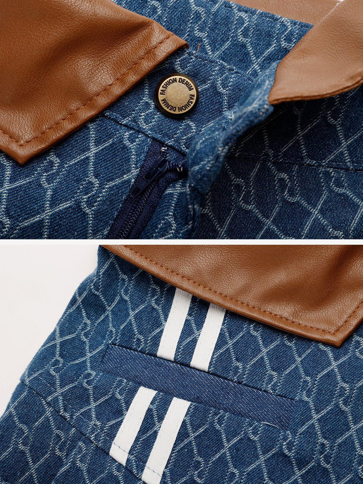 Aelfric Eden Vintage Denim Jacquard Skirt - Image 11