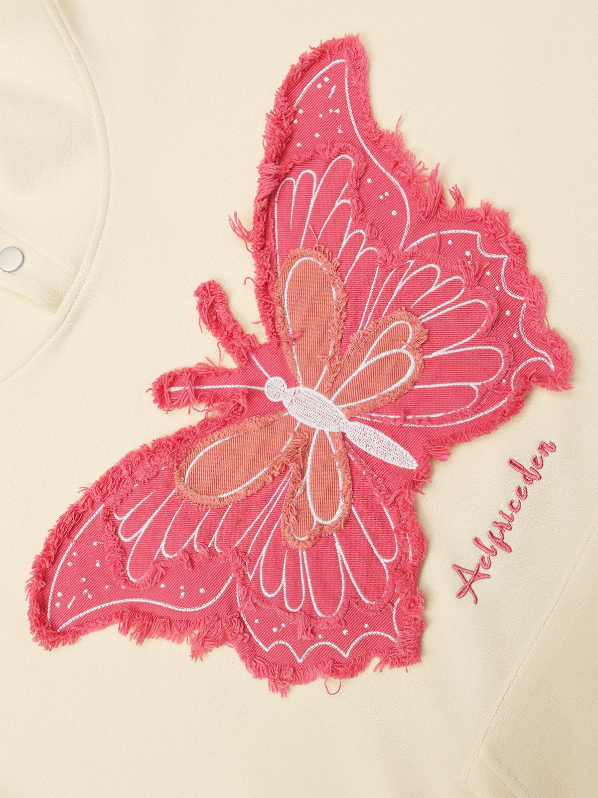 Aelfric Eden Denim Butterfly Hoodie - Image 3