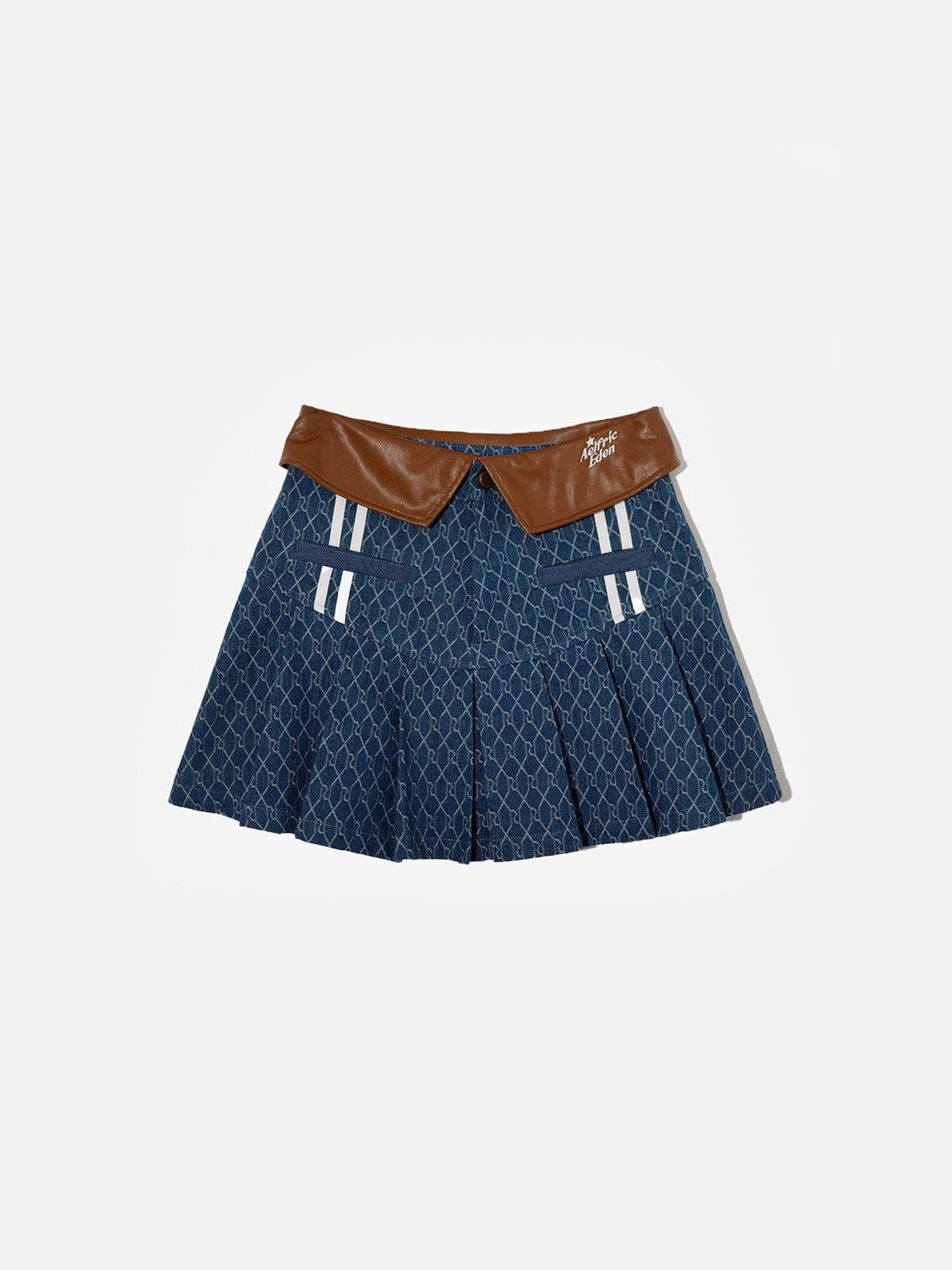 Aelfric Eden Vintage Denim Jacquard Skirt - Image 2