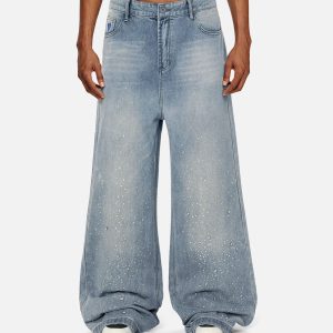 Aelfric Eden Baaggy V01 Rhinestone Baggy Jeans